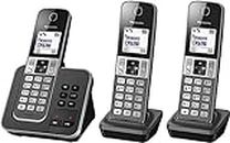 Panasonic KX-TGD323FRG Téléphone DECT Identification de l'appelant Noir téléphone - Téléphones (Téléphone DECT, Combiné sans fil, Haut-parleur, 120 entrées, Identification de l'appelant, Noir)