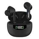 Blaupunkt Newly Launched BTW20 PRO Bluetooth Truly Wireless In-Ear Earbuds with Deep Bass I30 Hrs Playtime*I Built-in MicI LED Digital Battery DisplayI TurboVolt Charging I IPX5 Sweat Resistant(Black)