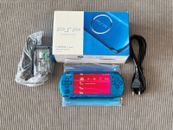 Sony PSP 3000 Vibrant Blue in BOX with charger and memory card  Fully Functional