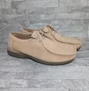 Clarks Wallabees Men's Nubuck Leather Shoes Light Tan Size UK 10 G