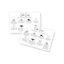 Cake Care Instruction Card | 30 Pack of Postcards | How to Properly Carry and Store Your Cake | White Card Design