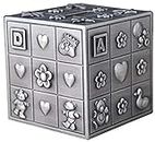Piggy Bank, Zinc Allier Money Box Creative Cube Caisse Cash Box Décoration Changement De Collecte pour Enfants Cadeaux
