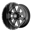 Moto Metal MO962 Gloss Black Wheel with Milled Accent (20x12"/6x135mm)