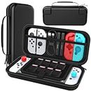 HEYSTOP Case for Nintendo Switch Protective Hard Portable Travel Carry Case Shell Pouch for Nintendo Switch Console and Accessories
