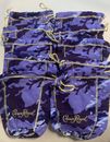 Lot Of 10: Limited Crown Royal Purple Camo Bag 750ml  9" OVERSTOCK SALE.