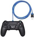 Amazon Basics - USB-A a micro USB Cable de carga para mando de PlayStation 4, 1.82 m, Azul
