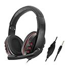 smars® GM-002 3.5mm Wired Headphones Gaming/Gamer Headset Game Earphones with Microphone Volume Control for PS4 Gaming Play 4 X Box One PC Headphones
