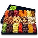 Oh! Nuts - XL 18 Variety Nut & Dried Fruit Basket | Gourmet Holiday Kosher Gift Box - Food Snack Box for Birthday, Anniversary, Corporate Gift for Men, Women, Mom, Dad