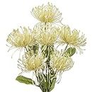 Fiori di crisantemo artificiali di grandi dimensioni, 6 fiori con gambo lungo 84 cm, matrimoni, composizioni flora bouquet da sposa