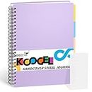 Koogel subject notebook for school，college ruled notebook spiral notebook 8.5 x 11
