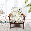 BRICK HOME Tulip Flower Stretchable/Spandex Printed Sofa Slip Cover, Pack of 10 (Suitable for 5 Seater Sofa), Multicolor