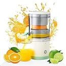 DADLM Rechargeable Citrus Juicer, Orange Juicer Squeezer, Mosambi Juicer, Wireless Portable Juicer Blender with USB Charging Electric Fruit Juicer Machine for Travel & Kitchen Purpose (Orange)