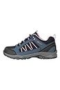 Mountain Warehouse Path Waterproof Womens Walking Shoes - Breathable Ladies Shoe, Mesh Lining, High Traction Sole Hiking Shoes - for Spring Summer, Trekking, Camping Navy Womens Shoe Size 7 UK