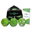 3-Pack Exercise Dice Bundle with Fitness Manual & Bag | Perfect for HIIT, Cardio, Yoga, Stretching, Strength Training, Sports, Crossfit, Plyometrics, Body Weight Workout.