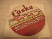 Vintage Brewed Birch Beer Soda Label John Lasko & Son Boundbrook  New Jersey