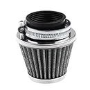 Tiny Store 1pc 39mm Cone Air Filter for 50cc 110cc 125cc 150cc 200cc Gy6 Moped Scooter ATV Dirt Motorcycle Stainless Steel Lens, Blue Color
