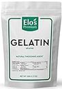 Gelatin (200g) by Elo’s Premium |100% All-Natural Food Grade Powder Unflavored Thickener| Packaged In Canada| Used As Thickener, Stabilizer, Texturiser| Non-GMO, Gluten Free| Make Yogurt, Fruit Gelatins, Puddings and more