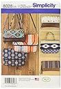 Simplicity Patterns Clutch, Wristlet and Purse in Two Sizes Size: Os (One Size), 8028