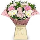Strawberries & Cream Bouquet, Beautiful Fresh Flowers with Flower Delivery Next Day Prime, Perfect Birthday bouquet, Anniversary and Thank You Gift with cut flower food.