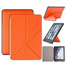 ALMIGHTY Origami Case for Kindle Paperwhite - Fits All Paperwhite Generations Prior to 2018, Standing Slim Shell Cover with Auto Wake/Sleep for Amazon Kindle Paperwhite 1 2 3, Orange