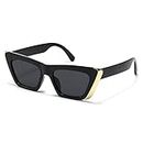 YYUFTTG Lunette de soleil homme Trend Sunglasses Fashion Sun Glasses Vintage Square Small Frame Sunglass