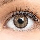 Braune Farbige Kontaktlinsen Viola - Brown Braun Sehr Stark Deckende SILIKON COMFORT NEUHEIT von GLAMLENS + Behälter - 1 Paar (2 Stück) - DIA 14.50 - ohne Stärke 0.00 Dioptrien