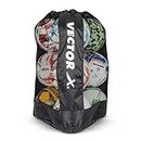 Vector X Extra Large Sports Ball Carrying Bag for 9 Balls (Kit Bag) (Black)