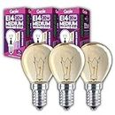 [Replacement] 20W E14 Medium Fancy Globe Incandescent Glass Light Bulb 230V (Pack of 3) for Australian Scentsy Standard Warmers | 2700K Warm White | Dimmable | Pygmy/Small Edison Screw (SES) Base