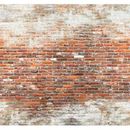 ART FOR THE HOME Fototapete "Brick wall 2" Tapeten Gr. B/L: 3 m x 3 m, rot (rot, beige) Fototapeten Steinoptik