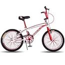 Vaux BMX-155 Cycle for Kids for 6 to 10 Years Age with Hi-Ten Steel Frame, V-Brakes, Alloy Rims,20x2.40 Tubular Tyres, Bicycle for Boys with Height 3ft 6inch+ (Red)