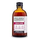 COLLAGEN SUPERDOSE BY GOLD COLLAGEN Skin Care - Collagene Integratore Antiage con Vitamina C, Integratore al Collagene Marino con Acido Ialuronico, Biotina e Zinco Capelli e Unghie, 300 ml