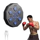 Smart Music Boxing Machine USB Charging Boxing Equipment Electronic Wall Mounted Lighting Target Boxing Target Training With Gloves For Kids/Adults/Home Workout/Stress Relief ( Color : Boxing Machine