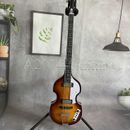 4 String Hofner Ignition Electric Bass Guitar Flamed Maple Top Chrome Hardware