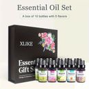 10pcs 10ml Essential Oil Set - Essential Oil Blends For Body Massage, Home Care, Candle Making, Perfume, Humidifier, Gift - Rosemary, Bergamot, Chamomile, Lavender, Rose