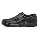 Hobos Brett Mens Casual Easy Fasten Shoe in Black - Size 9 UK - Black