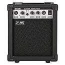 3rd Avenue 10W Guitar Amplifier with Headphone Output, Overdrive Switch, Tone Control – Portable Compact Practice Amp – Black