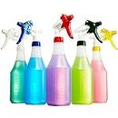 Mop Mob Leak-Free Chemical Resistant Spray Head and 24oz Bottle 5Pk Heavy-Duty Industrial Sprayer with Low-Fatigue Trigger and Nozzle for Auto/Car Detailing, Window Cleaning and Janitorial Supply.