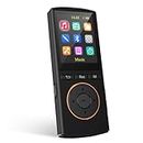 MP3 Player, Safuciiv 64GB MP3 Players with Bluetooth 5.2 Lossless Music HiFi Sound Quality, with FM Radio, Support Recording, Earphones Included, Black