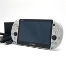 SONY PS Vita PCH-2000 Slim Silver Wi-Fi LCD w/ Charger "Mint"