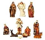 Geschenkestadl Krippenfiguren 11-teiliges Set Krippe Figuren bis 8,5 cm Weihnachten Maria Josef Jesus