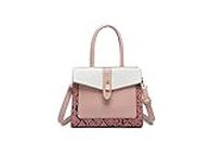 Diana Korr Faux Leather Women/Girl Handbag Purse, Stylish Fashion Shoulder & Crossbody Bag With Long Strap (Pink)