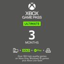 Xbox Game Pass Ultimate + Xbox Live Dorado - 3 meses - Código digital - ¡Instantáneo EE. UU.!