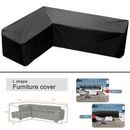 Patio Furniture Cover Outdoor L-Shaped Sectional Sofa Cover Waterproof Fabric