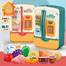 Refrigerator with Ice Dispenser Pretend Play Appliance for Kids, Play Kitchen