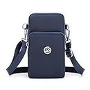 Women Crossbody Cell Phone Purse Smartphone Shoulder Bag Sport Armband for Samsung Galaxy Note 20 Ultra/ S21 Ultra/S20 Plus/A71 A21s, LG Stylo 6/V60 ThinQ/K51s, Moto G Power Stylus/OnePlus 8 Pro, Blue