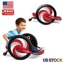 Radio Flyer Cyclone Ride-on for Kids Arm Powered 16" Wheels 360-degree Spins Red