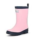 Hatley Unisex-Child Classic Rain Boots Accessory, Pink & Navy, 1 Big Kid