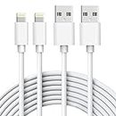 SWAPKART [2 PACK Fast Charging Cable and Data Sync USB Cable Compatible for iPhone 6/6S/7/7+/8/8+/10/11, 12, 13 Pro max iPad Air/Mini, iPod and iOS Devices (White)