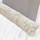 Wremedies for Easier Living Draft Excluder for Doors Cushion - Effective Door Wind Blocker, Under Door Draft Excluder Sausage, Energy Saving Indoor Draft Stopper, Stylish Home Décor