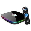 Android TV BOX, Q PLUS Android 10.0 TV BOX 2GB RAM/16GB ROM H616 Quad-Core Support 2.4Ghz WiFi 6K HD DLNA 3D Smart TV BOX
